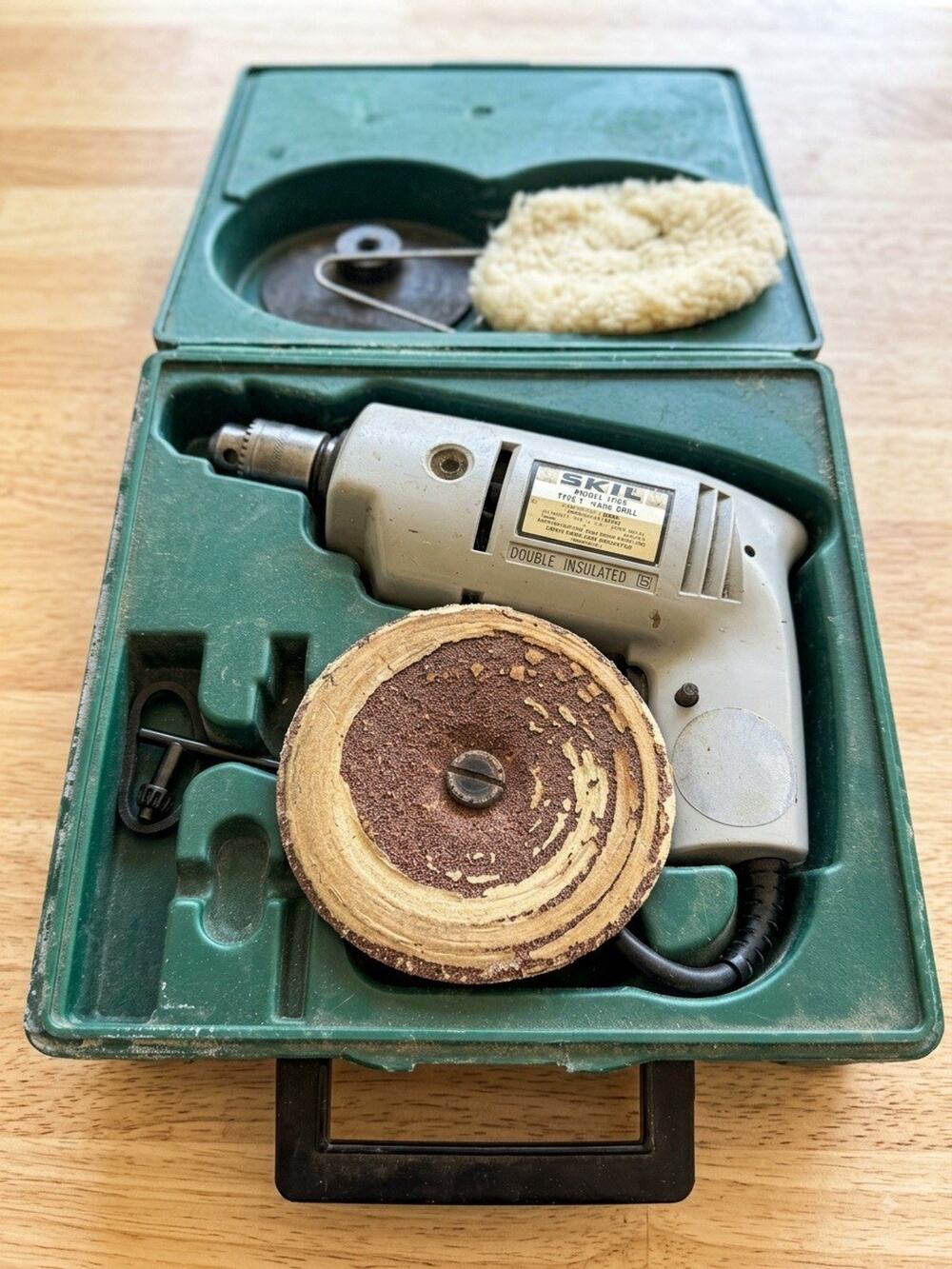 Vintage Skil 931 Type 2 3/8" Corded Drill Double Insulated Original Case Tool